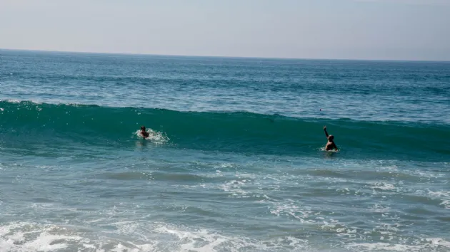 Body Surfing at Carlsbad City Beach