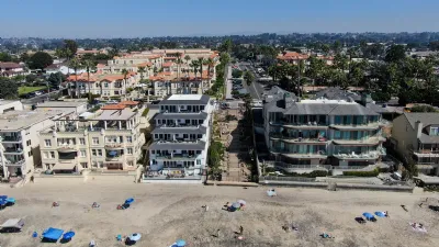 Aerial Shot of Carlsbad City Beach at Grand Ave