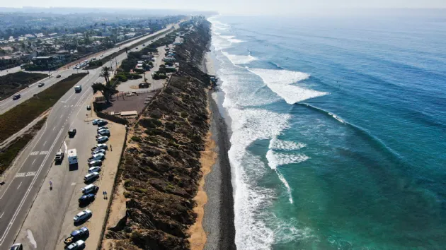 Aerial of Beautiful North Ponto Beach