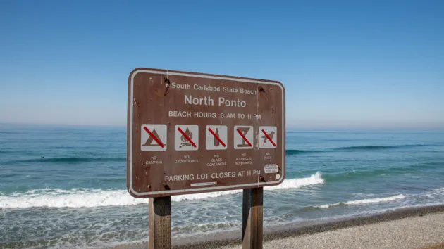 North Ponto Beach Sign