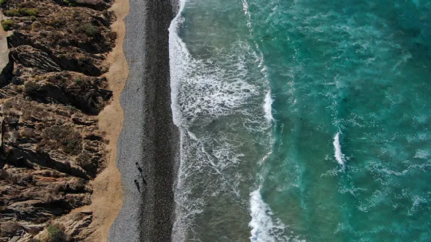 People on the Beach at North Ponto Beach
