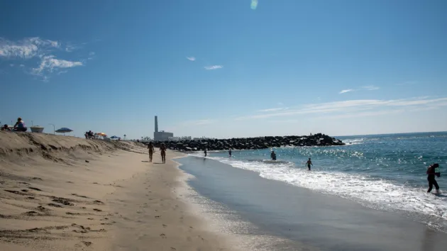 Looking South on the Beach at Tamarack Surf Beach