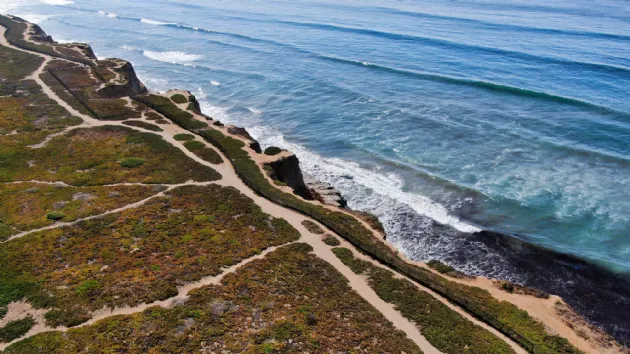 Looking South from at Terramar Beach