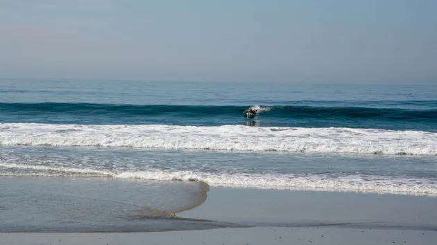 Surfer Catching a Wave at Stone Steps Beach