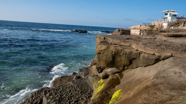 Reefs, Cliffs and Moss in Between Casa Beach and Wipeout Beach
