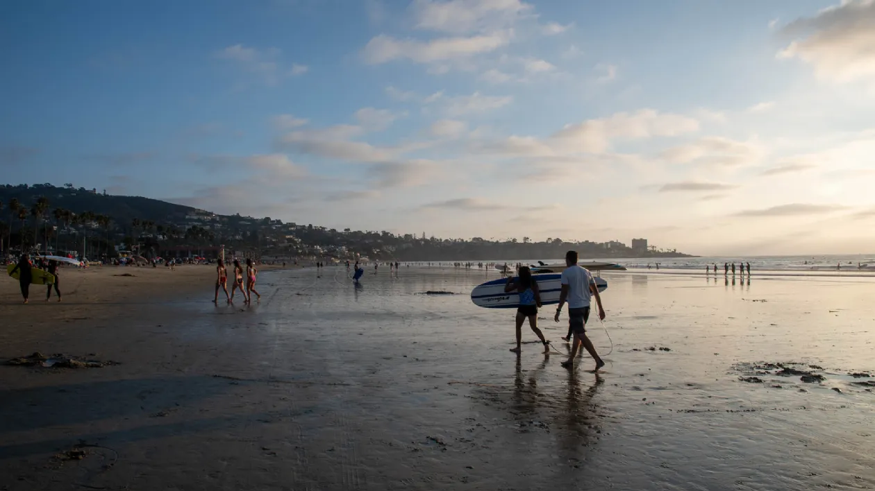 Trying Out Surfing at La Jolla Shores