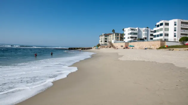 Little Crowds at Marine Street Beach