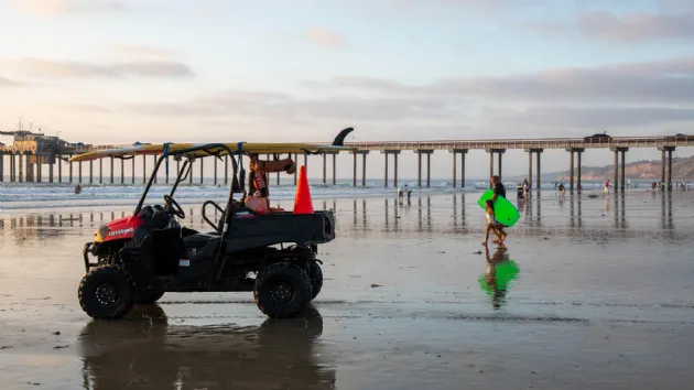 Lifeguard Buggy at Scripps La Jolla