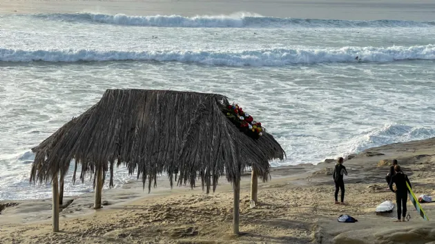 Surfers Checking Out the Swell at Windansea