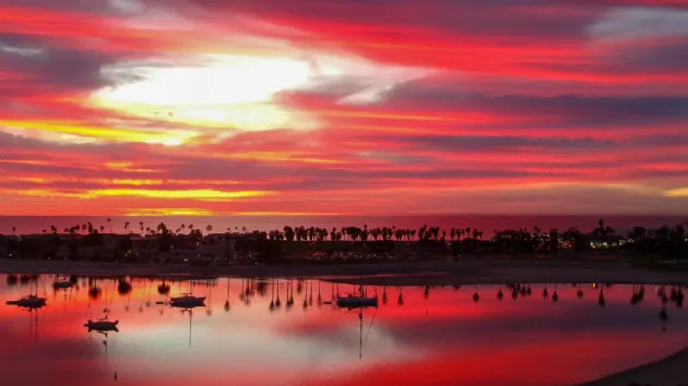 Sunset Over Bontia Cove in Mission Bay