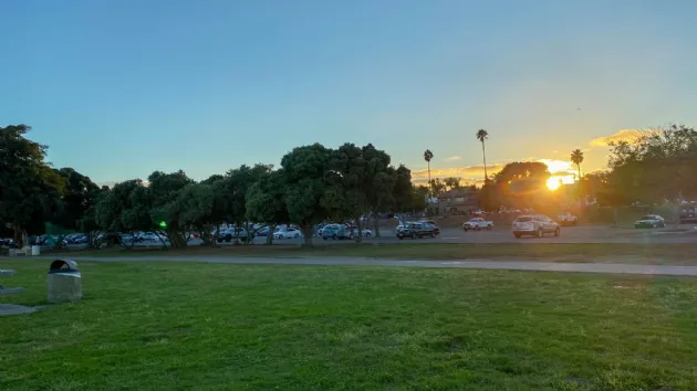 Sunseting at Crown Point Beach