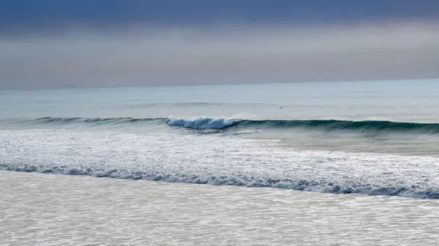 Beautiful Wave Breaking in North Pacific Beach