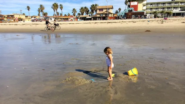Great Place for Makeing a Sandcastle at Pacific Beach