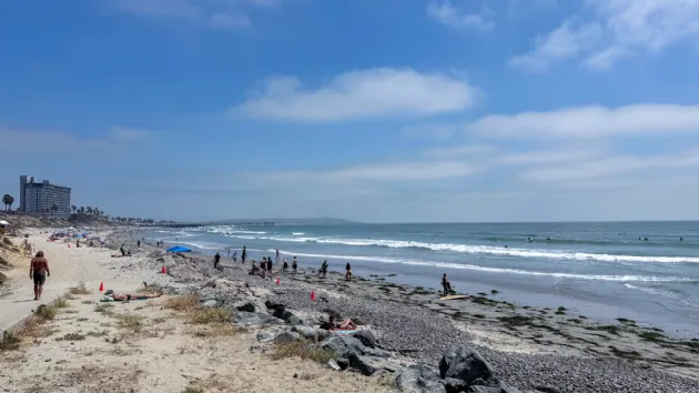 Beautiful Sunny Summer Day at Tourmaline Surf Beach