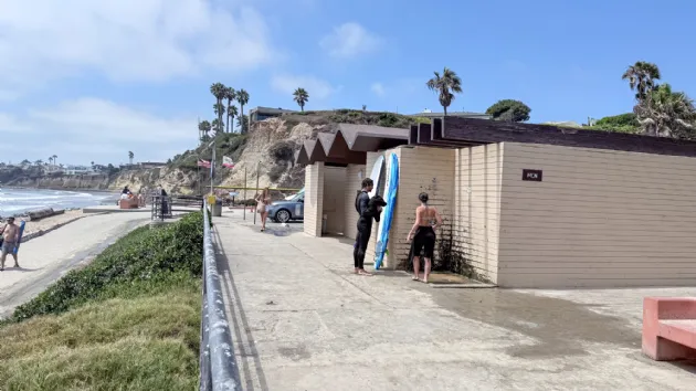 Outdoor Showers and Bathrooms at Tourmaline Surf Park