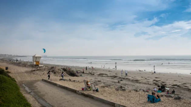 People Enjoying Tourmaline Surf Park