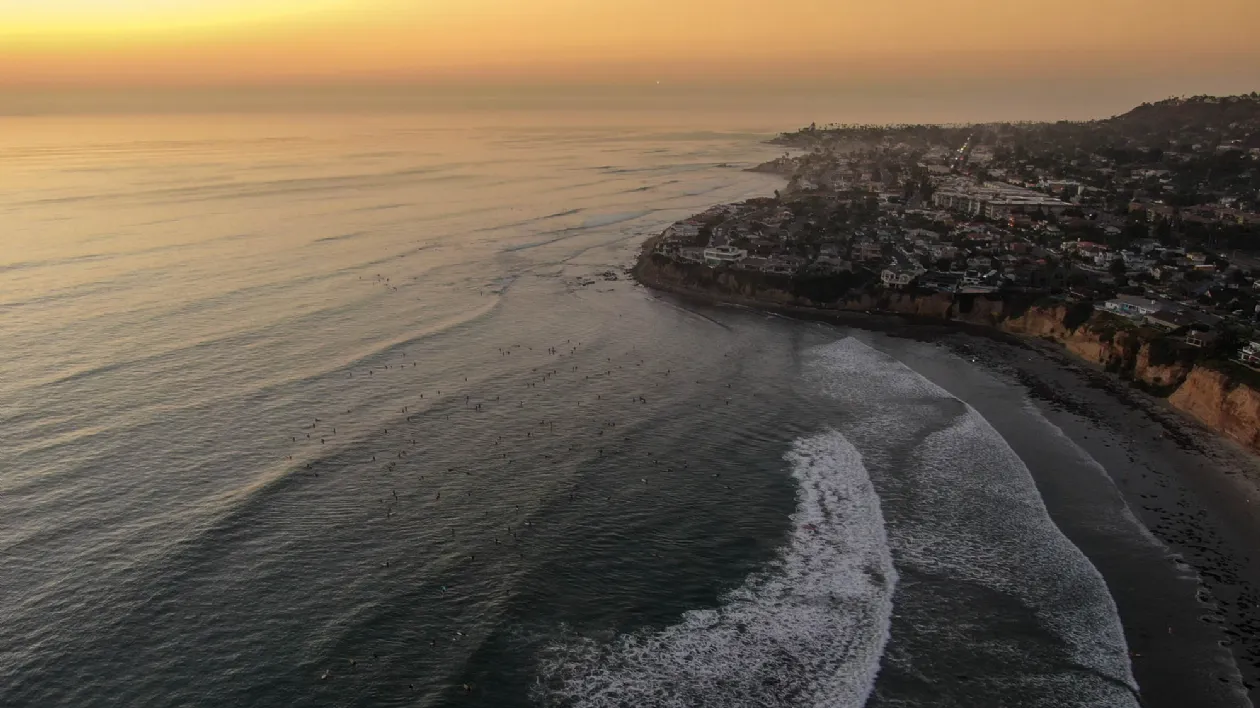 Tourmaline Surf Park from Above
