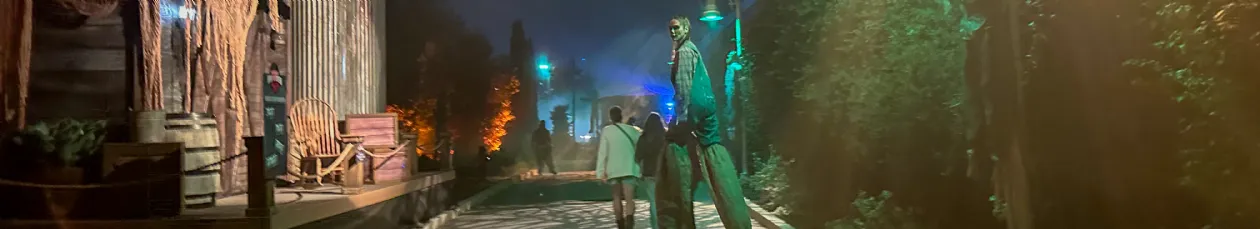 Characters all over at Howl-o-Scream SeaWorld San 