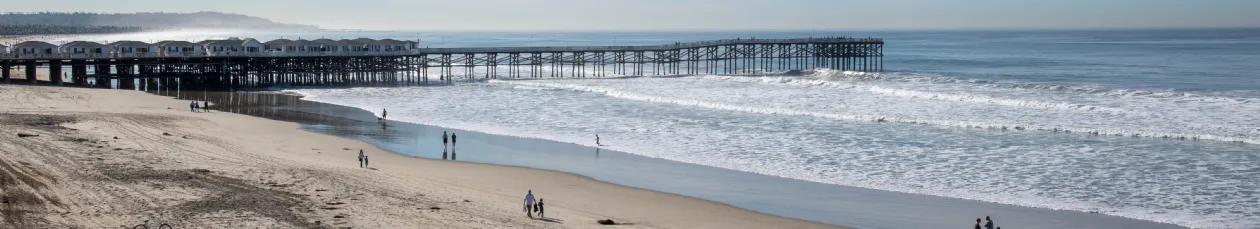 Beach Goers in North Pacific Beach