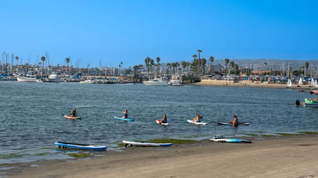 Paddle Boarding Class in Mission Bay