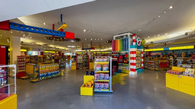Inside the Big Shop at Legoland California