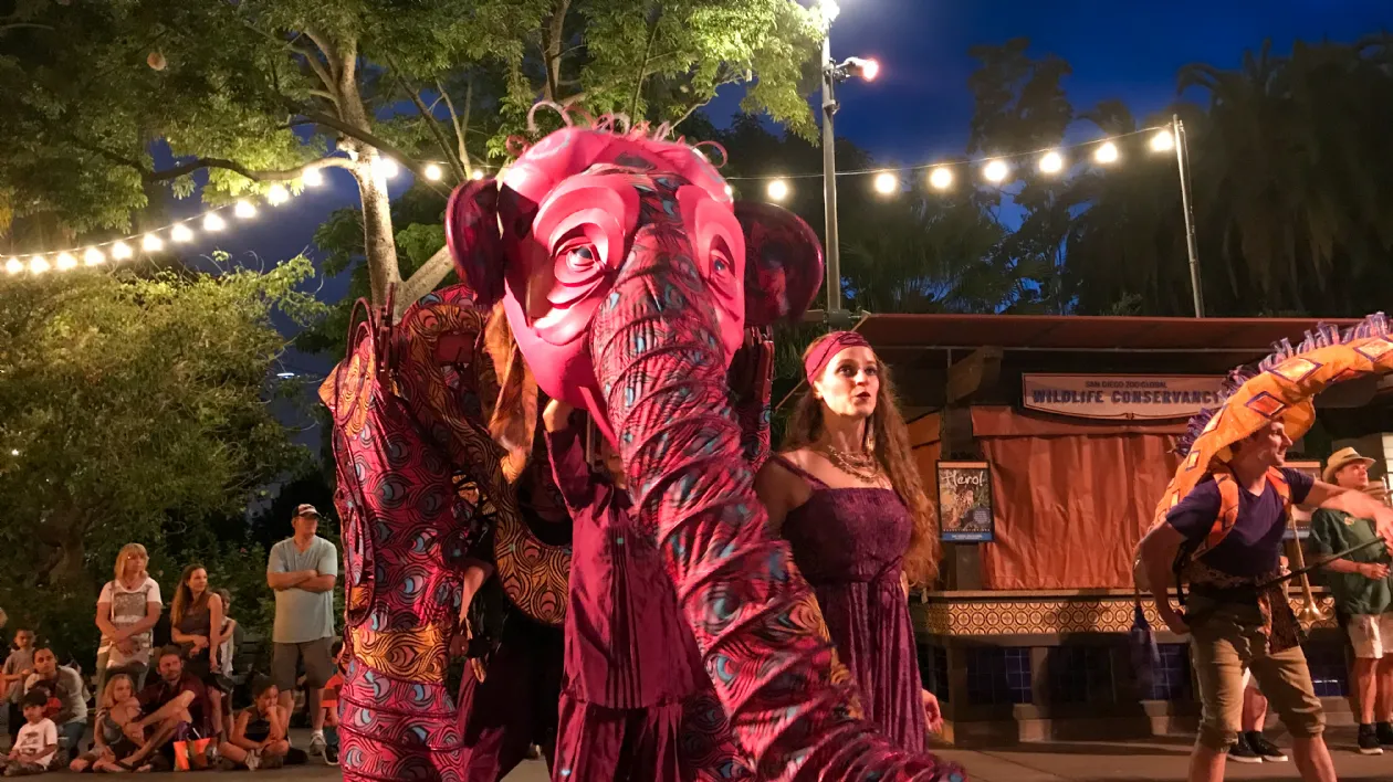 Nighttime Show at the San Diego Zoo