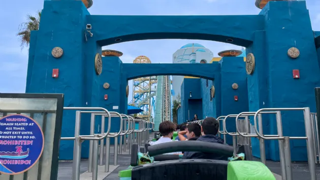 Atlantis Water Roller Coaster at SeaWorld San Diego
