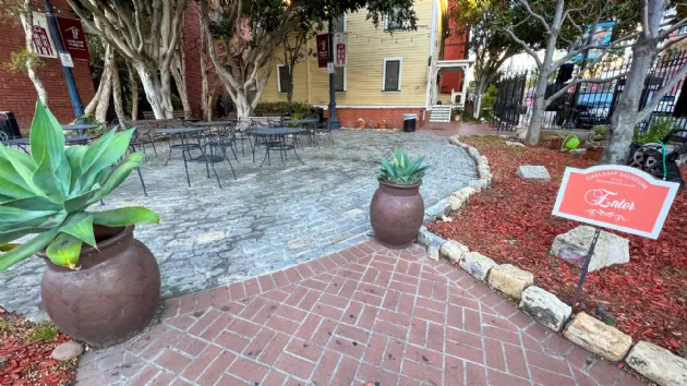 Courtyard at the Gaslamp Museum at the Davis Horton House Museum
