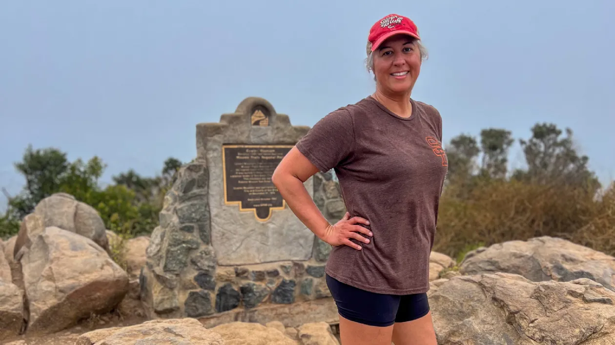 One of the Markers at Cowles Mountain