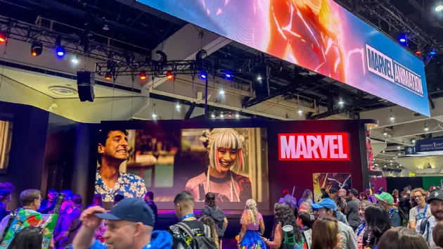 Marvel Booth Inside Comic Con
