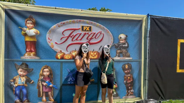 Posing in Front of Fargo at Comic Con