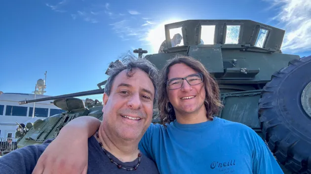 Todd and Lucas at Fleet Week