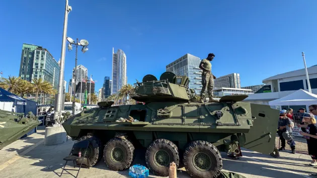 Usmc Lav 25 Light Armored Vehicle on Display at Fleet Week San Diego