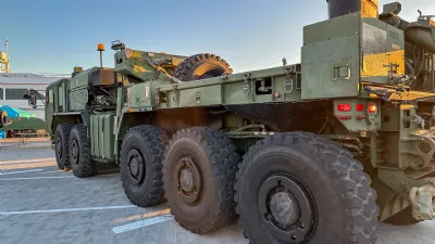 Heavy Tactical Truck on Display at Fleet Week San Diego