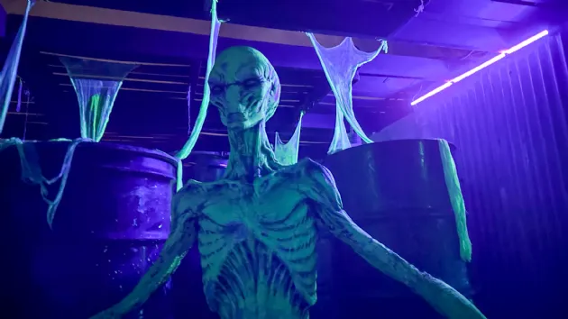 Aliens Attack at Howl O Scream in Seaworld San Diego