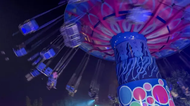 One of the Rides During Howl O Scream Seaworld San Diego