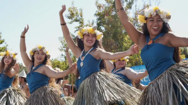 Dancing at the Pacific Islander Festival