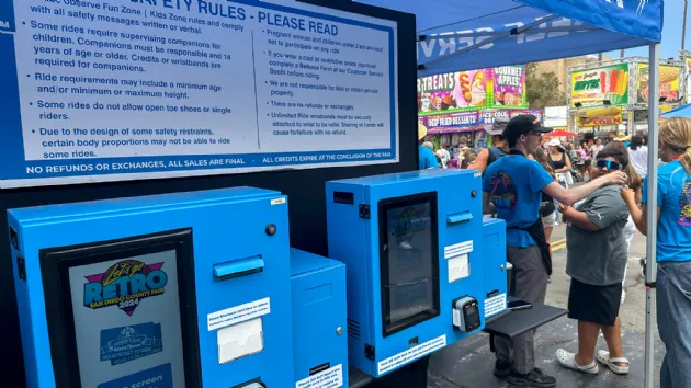 Ride and Game Ticket Machine at the San Diego County Fair