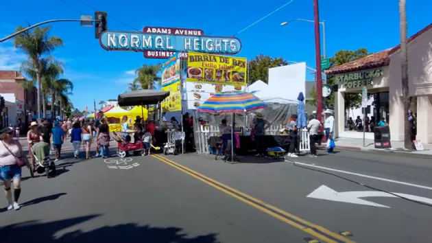 The Adams Ave Street Fair in Normal Heights