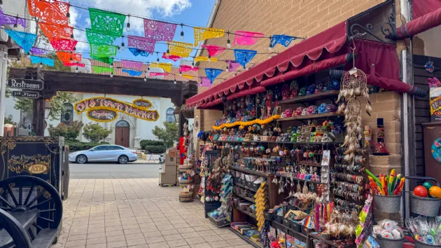 Catrinas for Sale at the Old Town Market for Dia De Los Muertos