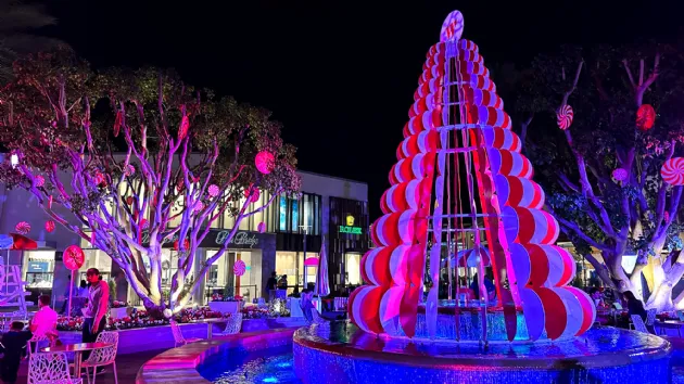 Christmas Tree in the Main Plaza at Westfield UTC Mall