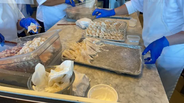 Making Dumplings at Din Tai Fung at the Westfield UTC Mall