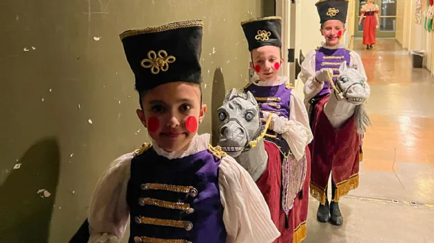 Calvary Scene Dancers in the Nutcracker Ballet at the CA Center for the Arts, Escondido