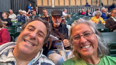 Erika and Todd Getting Ready to Watch Shakespeares Henry 6 at the Old Globe