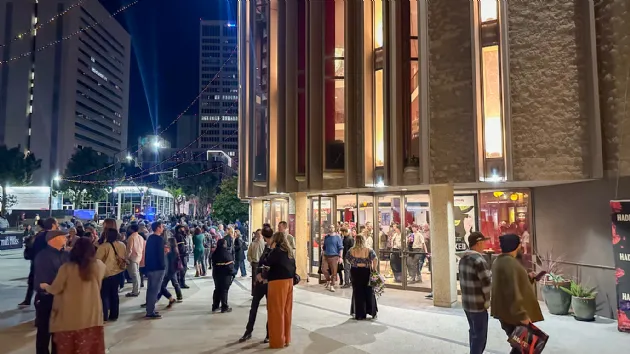 Outside the Civic Theater