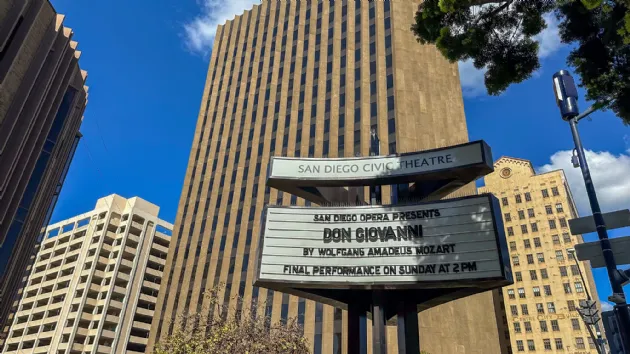 Marque at the San Diego Civic Theater