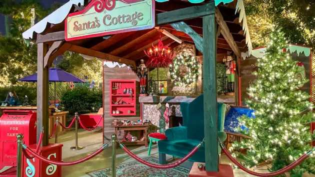 Santas Cottage at Seaworld Christmas Celebration