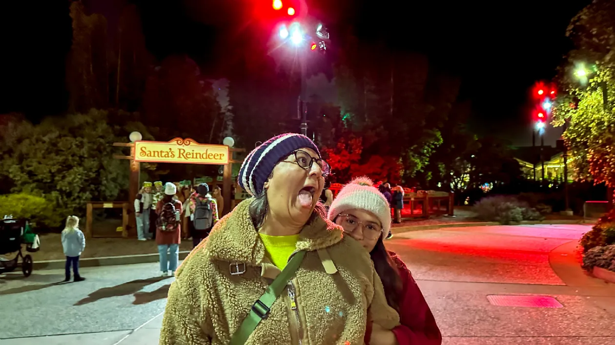 Erika is Having Fun at Seaworld Christmas Celebration