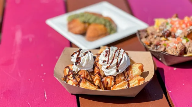 Dulce de Leche Nachos and Other Mexican Food Items at the Seven Seas Food Festival in SeaWorld San Diego
