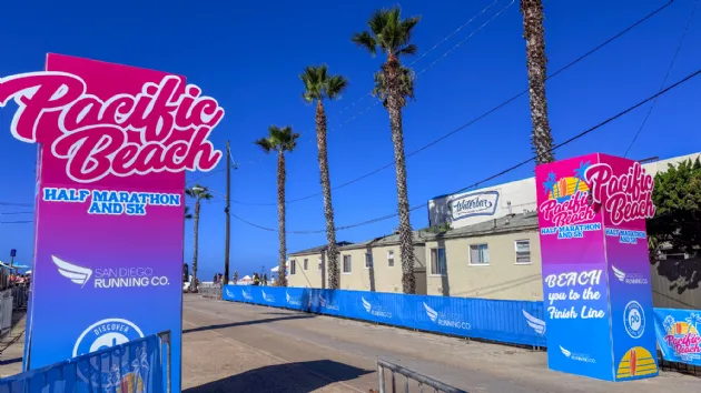 Pacific Beach Half Marathon Finish Line